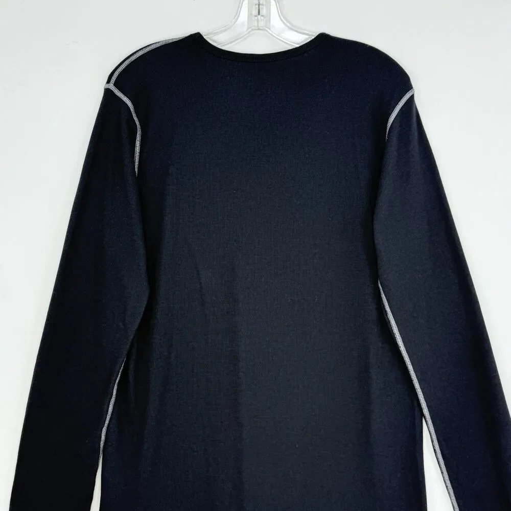NEXT LEVEL BLACK THERMAL LONG SLEEVE SIZE L T-SHIRT U.S. SKI & SNOWBOARD